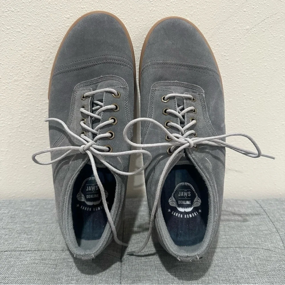 Dekline Jaws Aaron Homoki Men's Gray Suede Sneakers